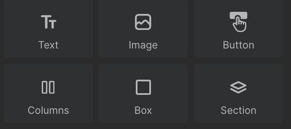 Image of basic blocks in the Visual Editor.